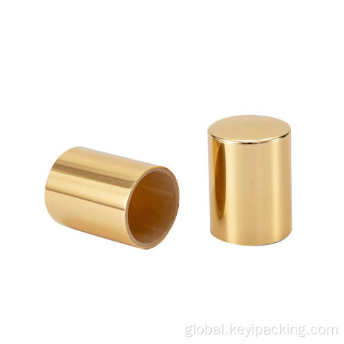 gold aluminum metal perfume cap for glass bottles